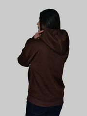 Glamorous Brown Oversized Hoodie with Light Blue “Thakita” print, Over sized Hoodie for Girls, Women Limited Edition